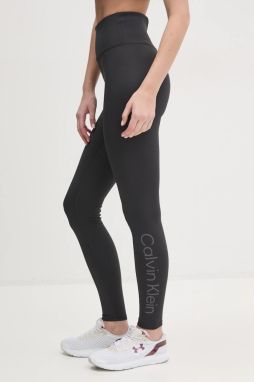 Tréningové legíny Calvin Klein Performance šedá farba, jednofarebné, LVGWS5L612