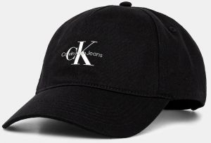 Bavlnená šiltovka Calvin Klein Jeans čierna farba, jednofarebná, LV04K5027G