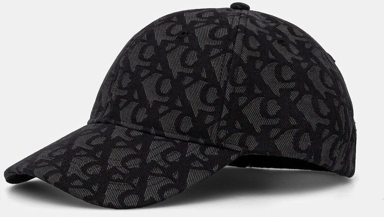 Šiltovka Calvin Klein Jeans čierna farba, vzorovaná, LV04K5058G
