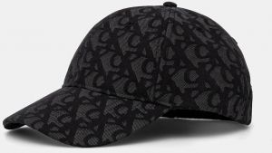 Šiltovka Calvin Klein Jeans čierna farba, vzorovaná, LV04K5058G