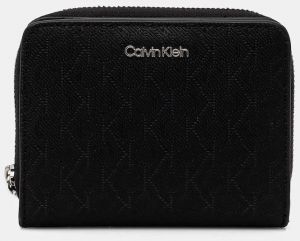 Peňaženka Calvin Klein dámska, čierna farba, K60K612942