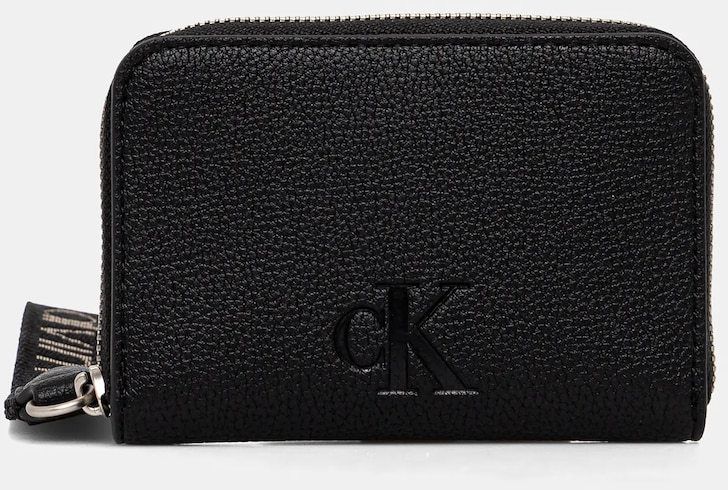 Peňaženka Calvin Klein Jeans dámska, čierna farba, LV04K1024G