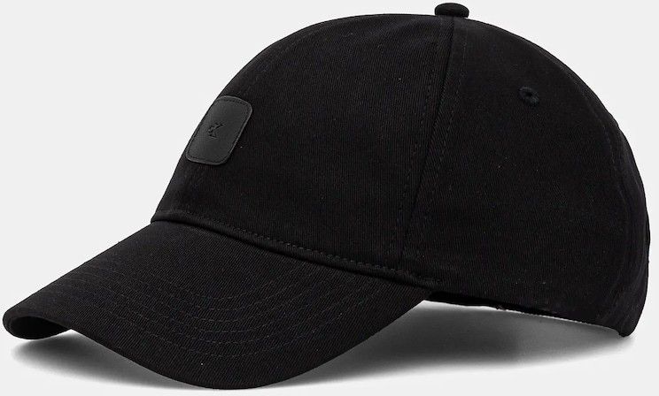 Bavlnená šiltovka Calvin Klein Jeans čierna farba, s nášivkou, LV04K5052G