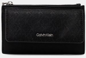 Peňaženka Calvin Klein dámska, čierna farba, K60K612949