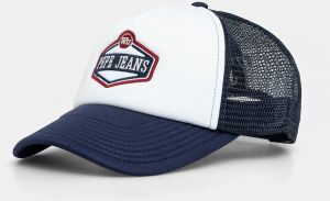 Šiltovka Pepe Jeans MALTON CAP tmavomodrá farba, s nášivkou, PM040568