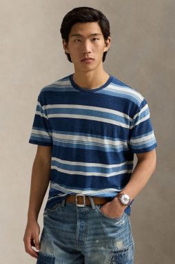 Bavlnené tričko Polo Ralph Lauren pánske, vzorované, 710958234