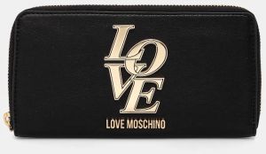 Peňaženka Love Moschino dámska, čierna farba, JC5664PP1