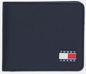 Peňaženka Tommy Jeans pánska, tmavomodrá farba, AM0AM13371