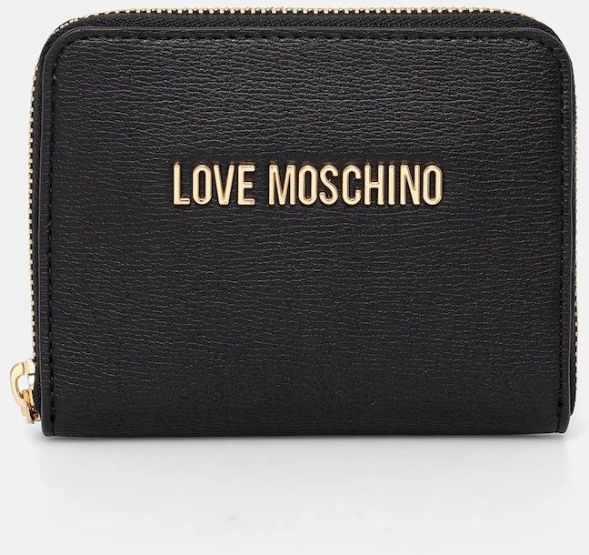 Peňaženka Love Moschino dámska, čierna farba, JC5702PP1