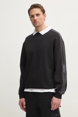 Mikina Calvin Klein Jeans pánska, čierna farba, jednofarebná, J30J327230