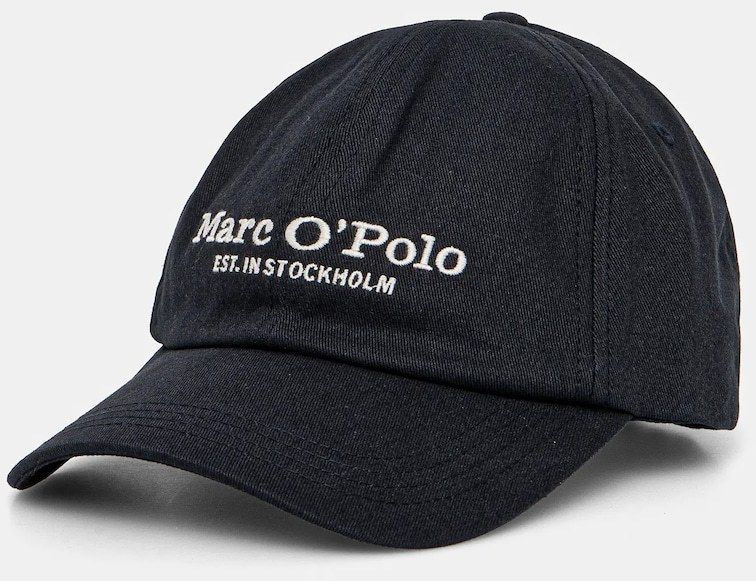 Šiltovka Marc O'Polo tmavomodrá farba, s nášivkou, M22803801076