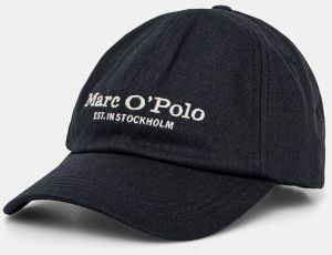Šiltovka Marc O'Polo tmavomodrá farba, s nášivkou, M22803801076