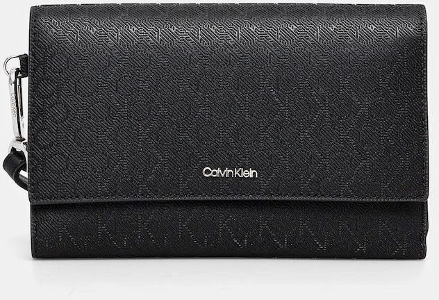Peňaženka Calvin Klein dámsky, čierna farba, K60K612940