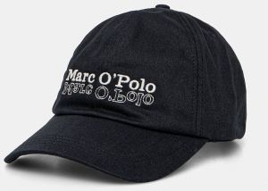 Bavlnená šiltovka Marc O'Polo tmavomodrá farba, s nášivkou, 522803801014