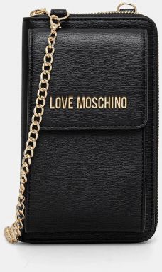 Peňaženka Love Moschino dámska, čierna farba, JC5701PP1