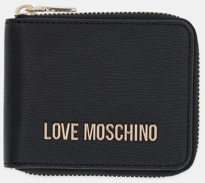 Peňaženka Love Moschino dámska, čierna farba, JC5639PP1