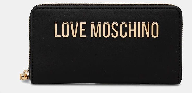 Peňaženka Love Moschino dámska, čierna farba, JC5611PP1