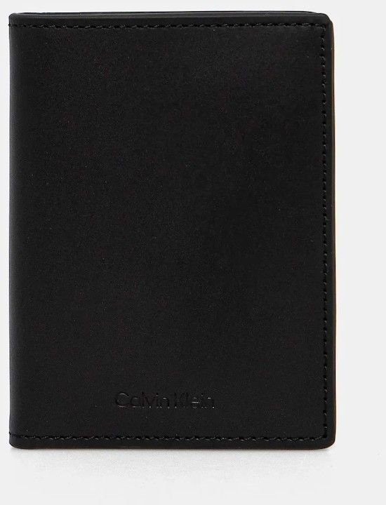 Kožená peňaženka Calvin Klein pánsky, čierna farba, K50K512846