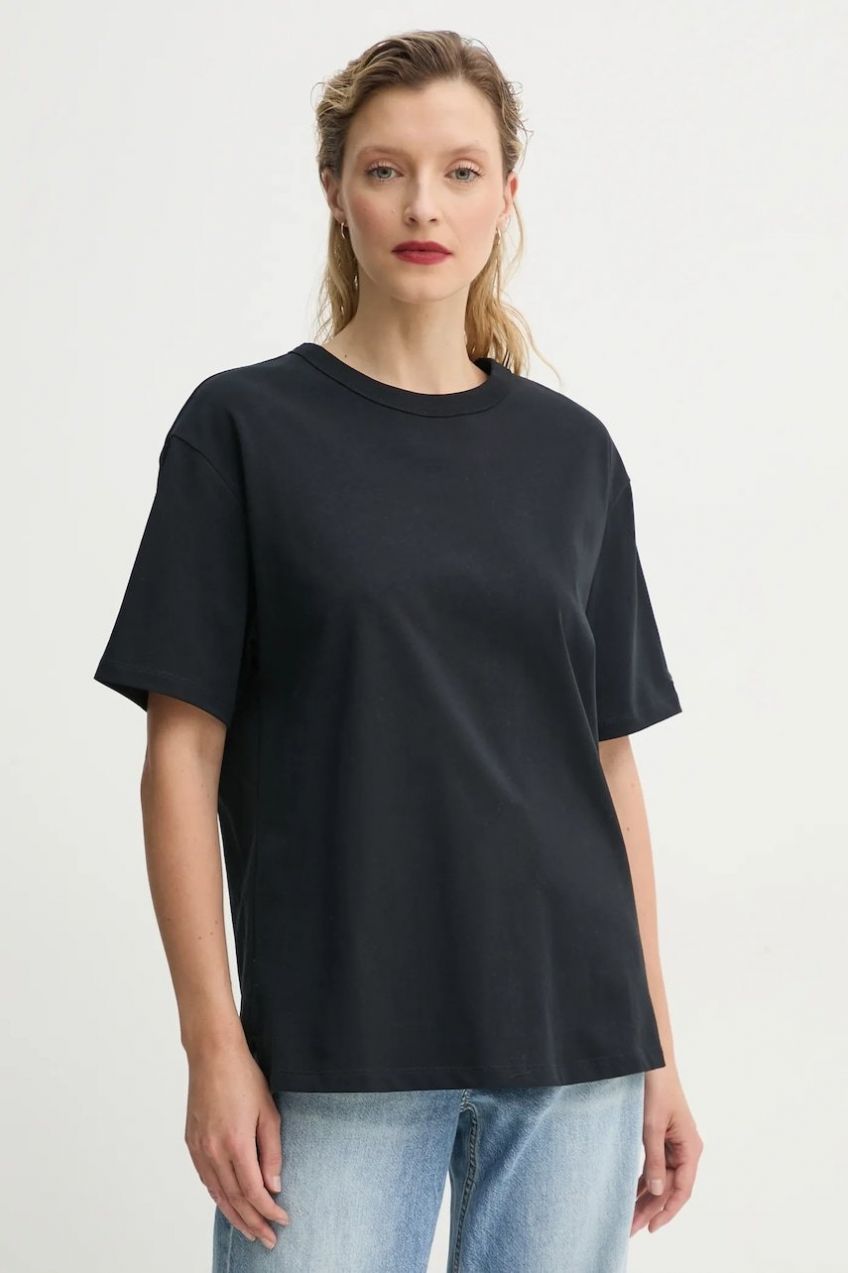 Bavlnené tričko Levi's TABOR TEE dámske, čierna farba, 001HI