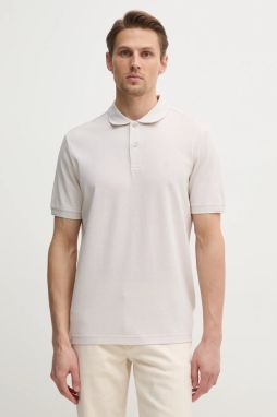 Bavlnené polo tričko Calvin Klein béžová farba, jednofarebné, K10K114475