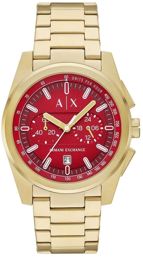 Hodinky Armani Exchange PARKER pánske, zlatá farba, AX2863