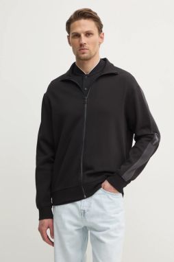 Mikina Calvin Klein Jeans pánska, čierna farba, jednofarebná, J30J327244