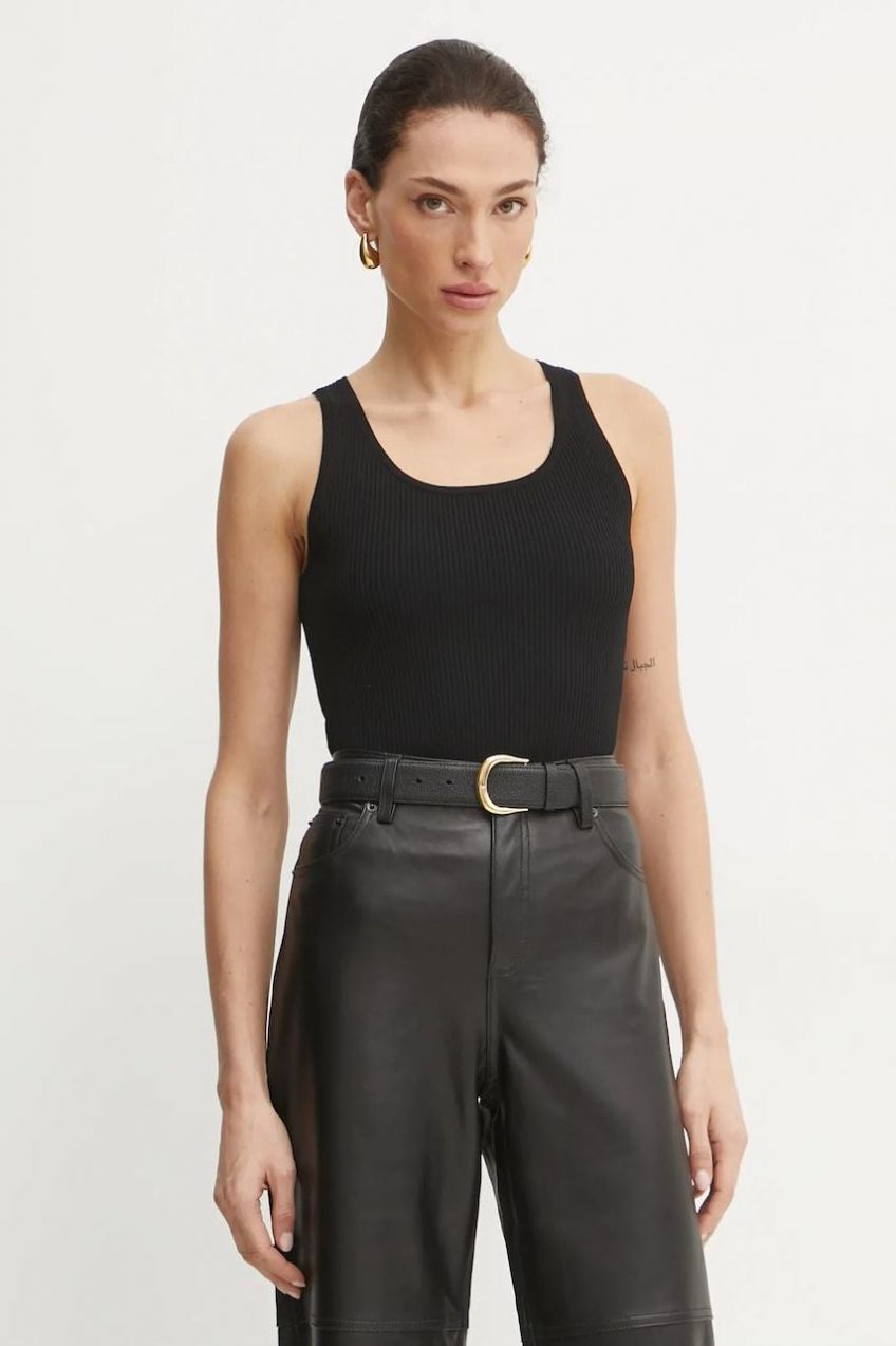 Top MICHAEL Michael Kors čierna farba, MR5615433D