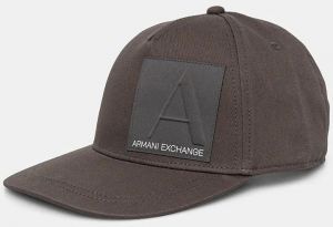 Bavlnená šiltovka Armani Exchange šedá farba, s nášivkou, 954215 4F114