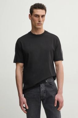 Bavlnené tričko Calvin Klein Jeans pánske, čierna farba, jednofarebné, J30J327237