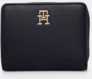 Peňaženka Tommy Hilfiger dámska, tmavomodrá farba, AW0AW17408