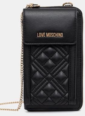 Peňaženka Love Moschino dámska, čierna farba, JC5682PP1