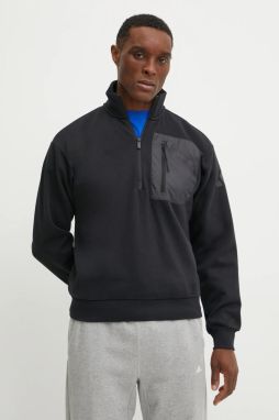 Mikina adidas City Escape pánska, čierna farba, jednofarebná, JF3290