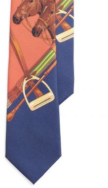 Hodvábna kravata Polo Ralph Lauren oranžová farba, 712964847