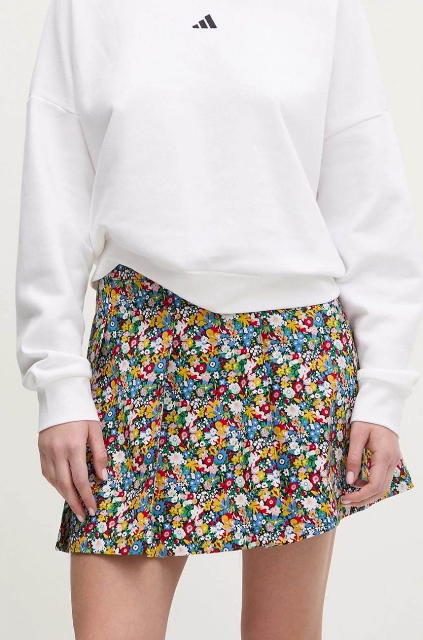 Bavlnená sukňa adidas Originals Liberty mini, áčkový strih, JC7774