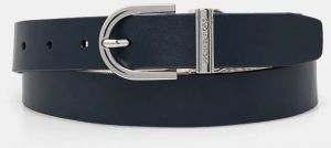 Obojstranný opasok MICHAEL Michael Kors dámsky, tmavomodrá farba