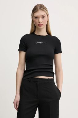 Tričko Guess Jeans dámske, čierna farba, W5RI57 KA0H1