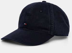Bavlnená šiltovka Tommy Hilfiger tmavomodrá farba, jednofarebná, AM0AM13159