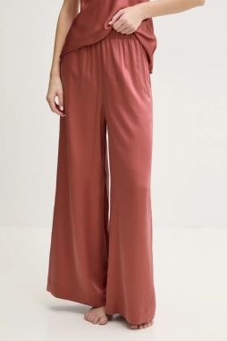 Pyžamové nohavice Calvin Klein Underwear dámske, oranžová farba, 000QS7300E