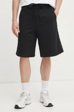 Bavlnené šortky Versace Jeans Couture pánske, čierna farba, 78GAD3B1 F0010