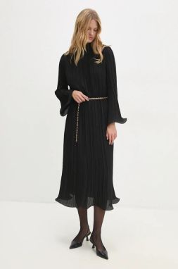 Šaty Answear.LAB čierna farba, maxi, oversize