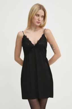 Šaty Never Fully Dressed Reha Dress čierna farba, mini, áčkový strih, NFDDR1682