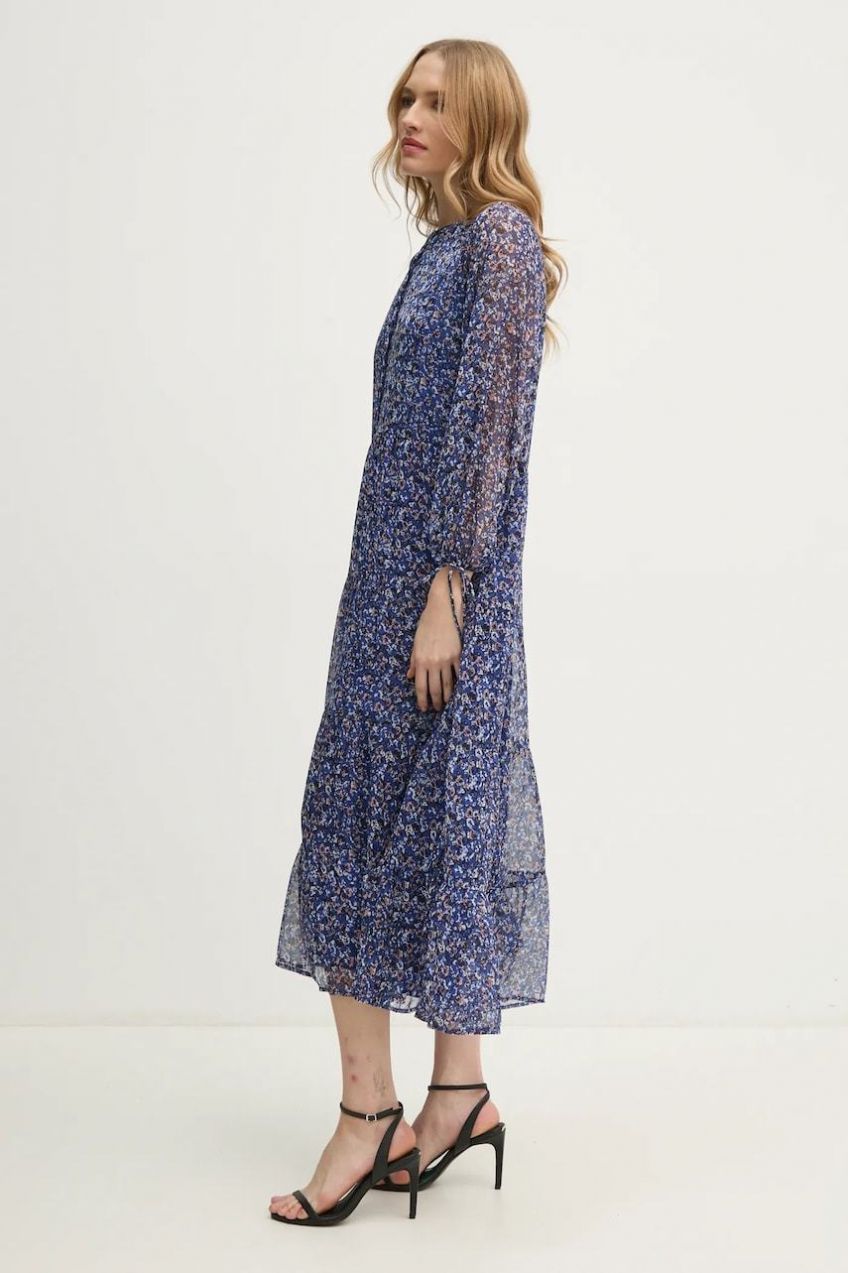 Šaty Pepe Jeans ARIANA maxi, áčkový strih, PL953631