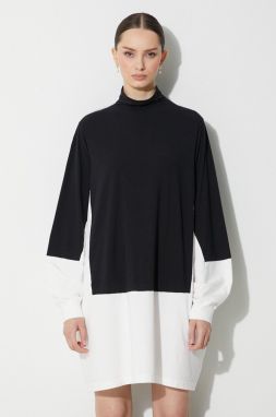 Šaty MM6 Maison Margiela Dress čierna farba, mini, oversize, S62CT0244