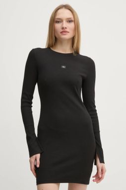 Šaty Calvin Klein Jeans čierna farba, mini, priliehavá, J20J225112