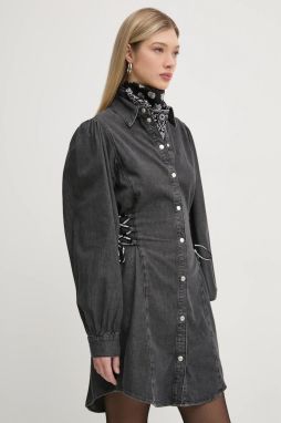 Šaty Karl Lagerfeld Jeans šedá farba, mini, priliehavé, A1W13004