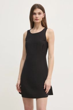 Šaty Calvin Klein Jeans čierna farba, mini, áčkový strih, J20J225268