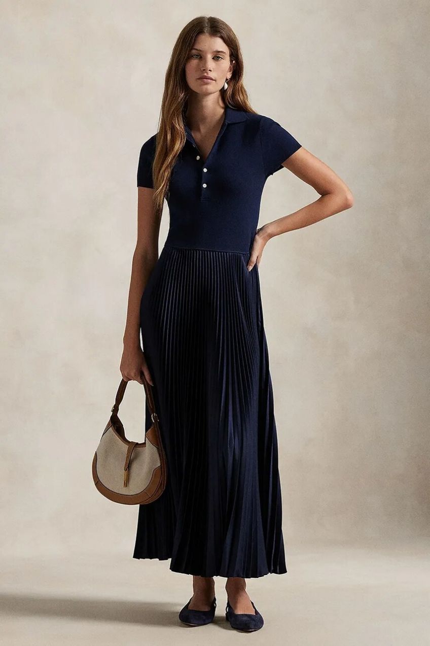 Šaty Polo Ralph Lauren midi, áčkový strih, 211959913