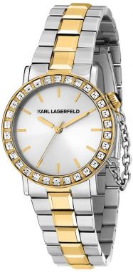 Hodinky Karl Lagerfeld dámske, strieborná farba, R0553100504
