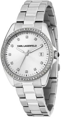 Hodinky Karl Lagerfeld dámske, strieborná farba, R0553101510