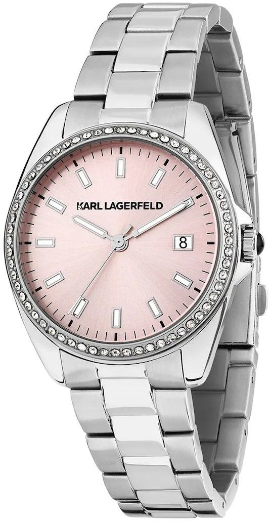 Hodinky Karl Lagerfeld dámske, strieborná farba, R0553101512